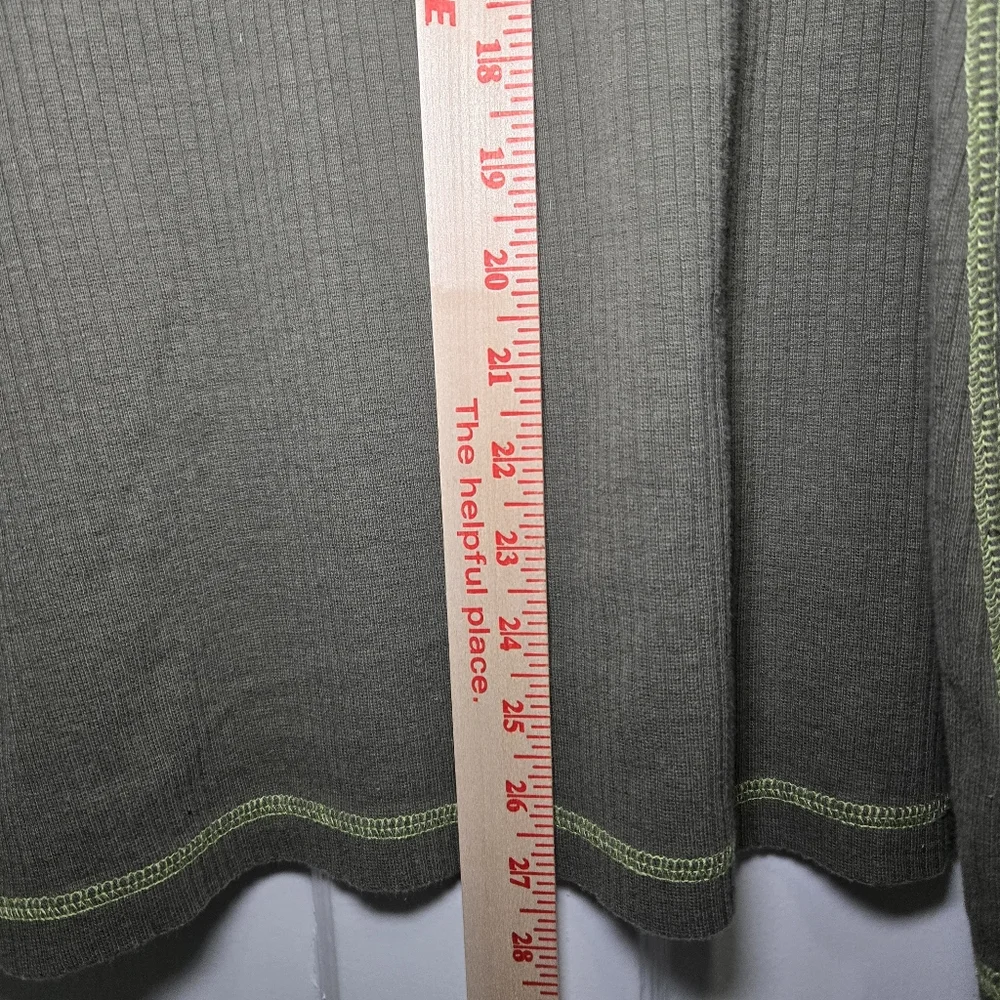 Guess Jeans USA Women's Y2K Vintage Ribbed Tank Dress Size‎ S Green Streetwear - Picture 12 of 13